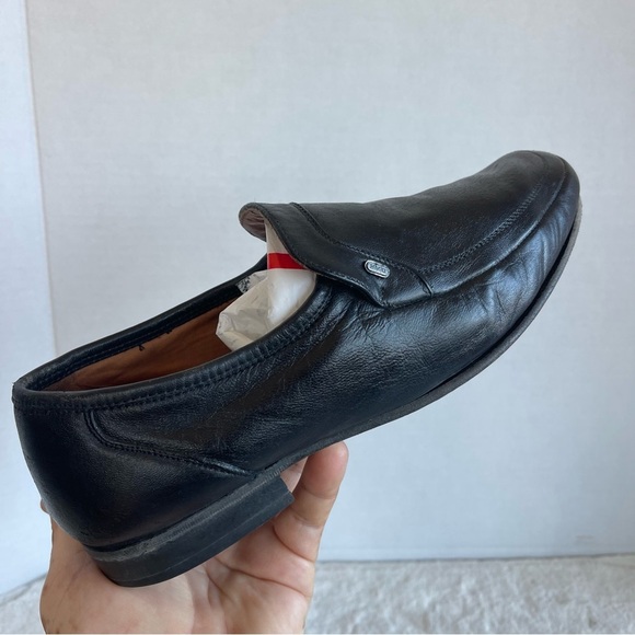 Bruno Magali Elegant Black Leather Men\'s Loafers Size 10 Made In Italy main image 6